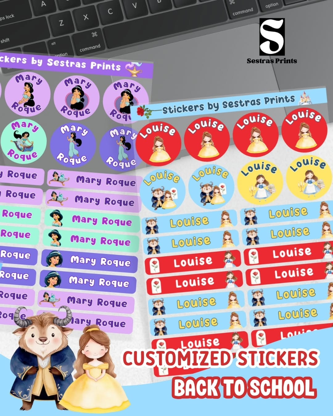 Back-to-school sticker announcement